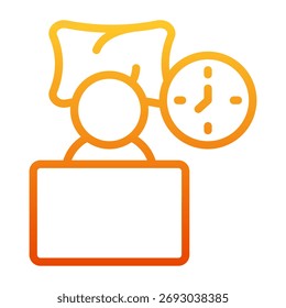 Elemento Ícone De Insônia Para Design E Vetor