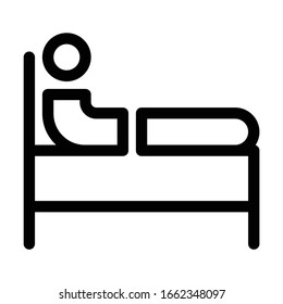 insomnia icon sleep bedroom vector