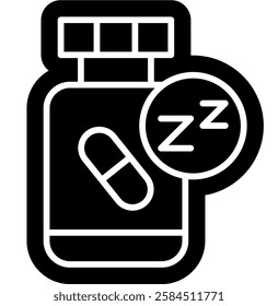 Insomnia Icon, Sleepless disorder, depression