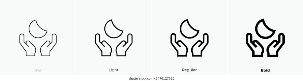 insomnia icon. Thin, Light Regular And Bold style design isolated on white background