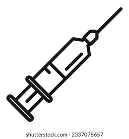 Insomnia injection icon outline vector. Sleep problem. Person stress