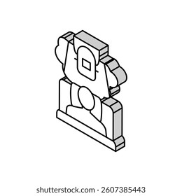 insomnia tooth braces isometric icon vector. insomnia tooth braces sign. isolated symbol illustration