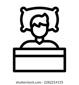 Insomnia Vector Line Icon Design