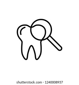 inspect icon vector design. dental icon