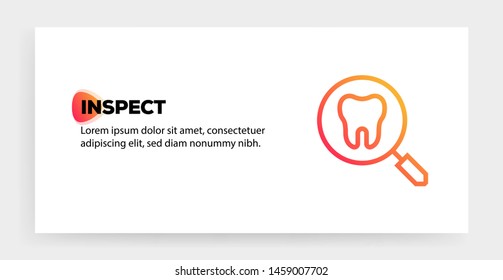 INSPECT AND ILLUSTRATION ICON CONCEPT