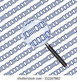 Inspecting Binary Numbers with Magnifier