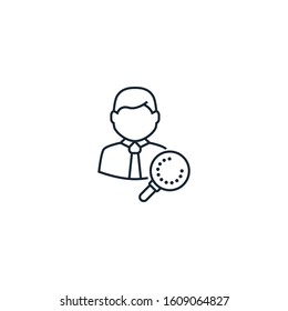 inspection creative icon. From Analytics research icons collection. Isolated inspection sign on white background