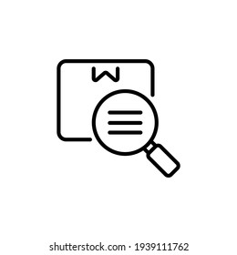 inspection delivery icon in vector. Logotype