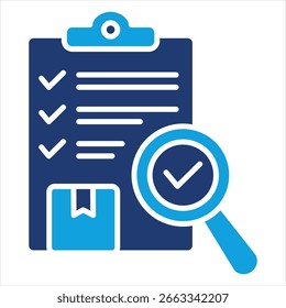 Ilustración vectorial plana del icono azul