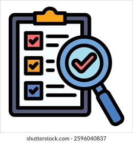 Inspection Icon Element For Design
