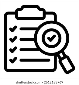 Inspection Icon Element For Design