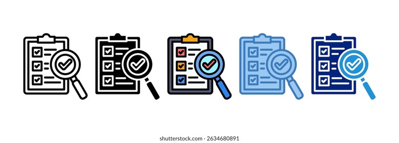 Inspection Icon Element For Design
