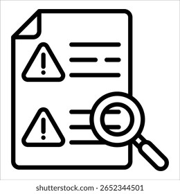Inspection Icon Element For Design
