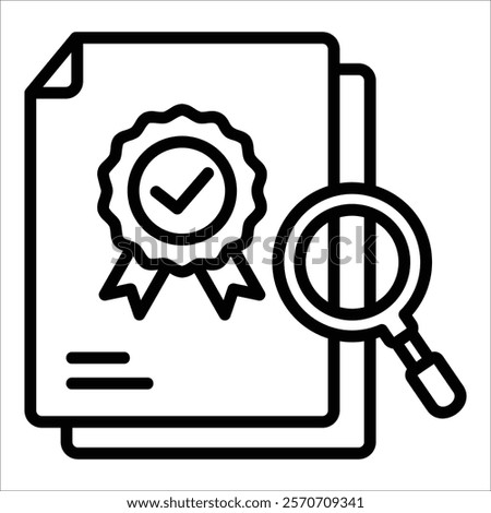 Inspection Icon Element For Design