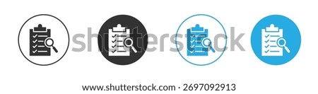 Inspection icon. Graphic icon design template