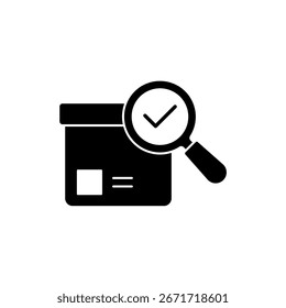 inspection icon outline editable stroke line drawing eps