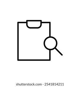Ícone de inspeção Vetor de contorno para interface do usuário da Web