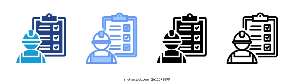 Inspection icon set multiple style collection