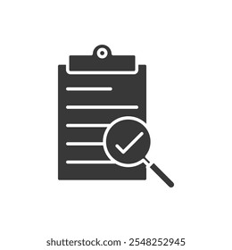 Inspection Icon Set Ilustración vectorial en negro