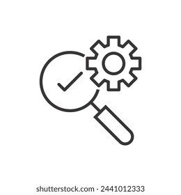 Icono De Inspección - Configuración Con El Icono De Búsqueda