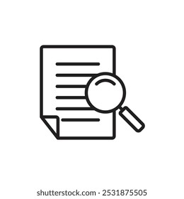 Inspection icon Simple thin outline
