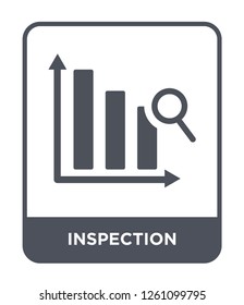 inspection icon vector on white background, inspection trendy filled icons from Delivery and logistic collection, inspection simple element illustration