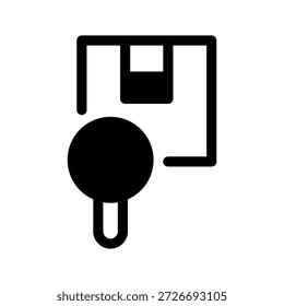 Icono de inspección Ilustración de diseño de símbolo de Vector