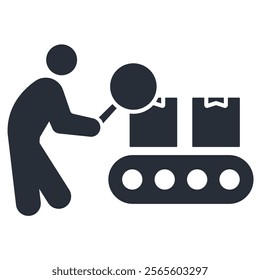 inspection icon. vector.Editable stroke.linear style sign for use web design,logo.Symbol illustration.