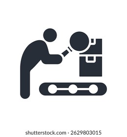 inspection  icon. vector.Editable stroke.linear style sign for use web design,logo.Symbol illustration.