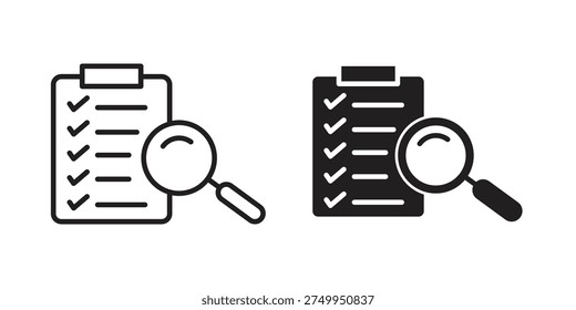 Inspection icons for website design and development, app development. EPS10