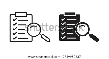 Inspection icons for website design and development, app development. EPS10