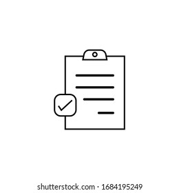 Inspection line icon design. compliance icon. isolated on white background. vector illustration