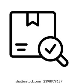 gráfico vectorial de ilustración de icono de línea de inspección. Ilustración de elemento simple gráfico vectorial, adecuado para aplicaciones, sitios web y presentaciones aisladas en fondo blanco