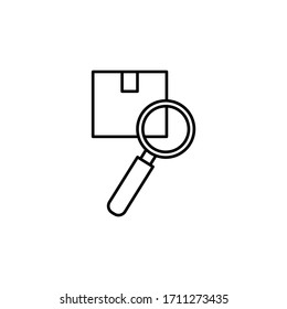 inspection line illustration icon on white background