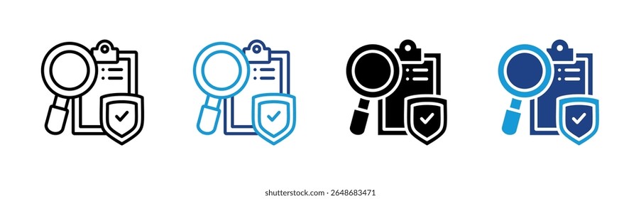 Inspection Review Icon Element For Design