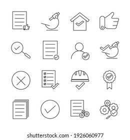 Inspection set icon, isolated Inspection set sign icon, vector illustration