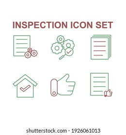 Inspection set icon, isolated Inspection set sign icon, vector illustration