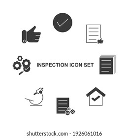 Inspection set icon, isolated Inspection set sign icon, vector illustration