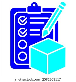 Inspection Simple Icon Vector Illustration Concept