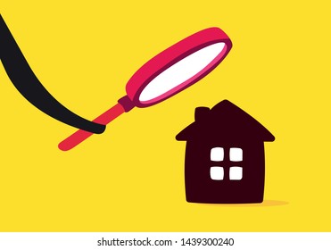 An inspector examines the house.