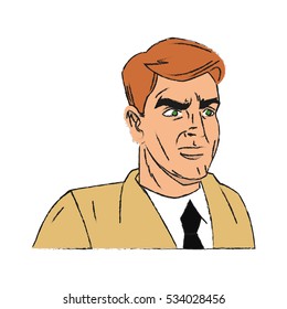 Inspector man cartoon design