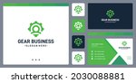 inspiration abstract gear logo concept and forms of people. icons for business, automotive and creative