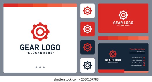inspiration abstract gear logo concept and the initial letter C shape. icons for business, automotive and creative.