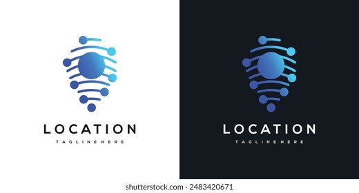 inspiration Abstract location logo template icon design	