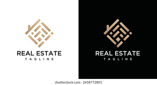 Inspiration für architektonische Gebäude-Logo-Designs. Baulogos