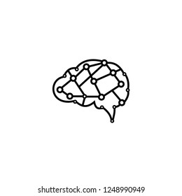inspiration / brain line art logo design