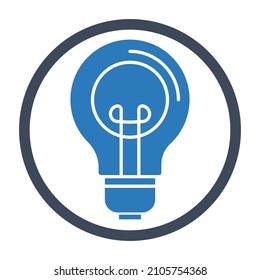 inspiration bulb Isolated Vector icon which can easily modify or edit

