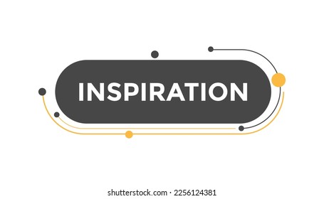 Plantillas de banner web con botón de inspiración. Ilustración vectorial
