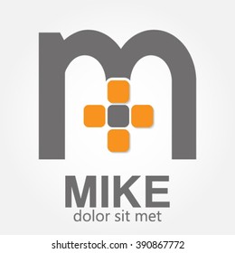 Inspiration company logo that is simple and elegant shape of the letter M