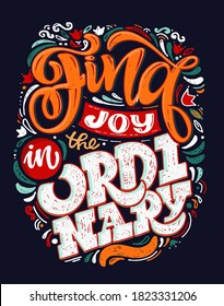 Inspiration cute lettering postcard. Hand drawn doodle lettering art for poster , banner, t-shirt design.